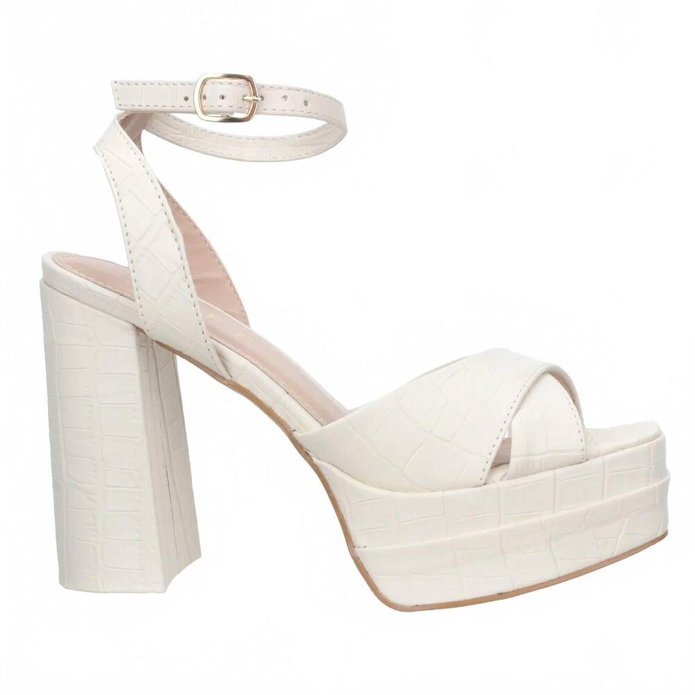 NEW OFFLINE women's platform dress croco sandal in sand